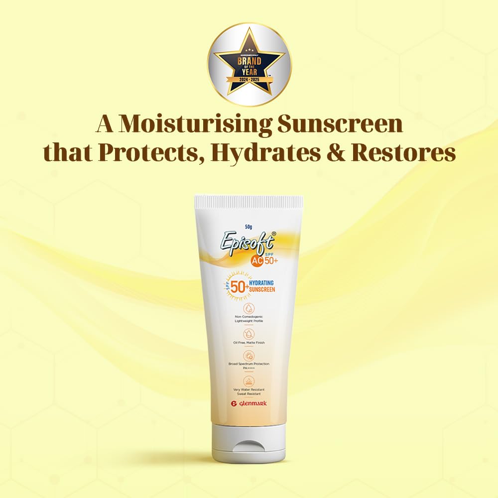 Episoft AC SPF 50+ Hydrating | Oil Free Sunscreen (50g)