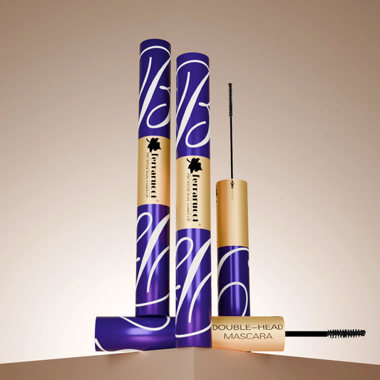 Ferrarucci Double-Head Mascara – Volumizing & Lengthening Waterproof Mascara 8g+8g