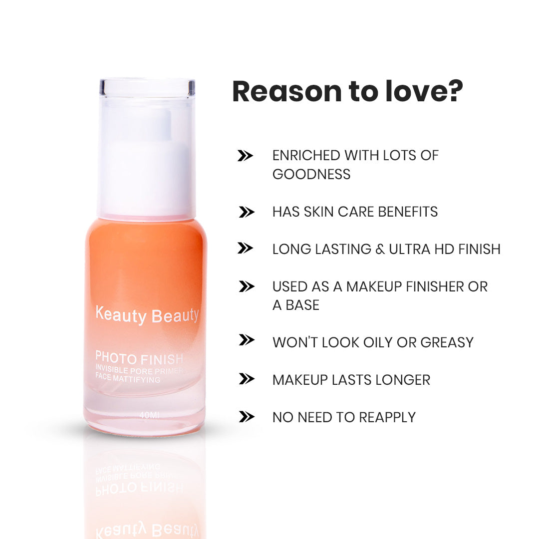 Keauty Beauty Photo Finish Invisible & Mattifying Pore Primer (40ml)