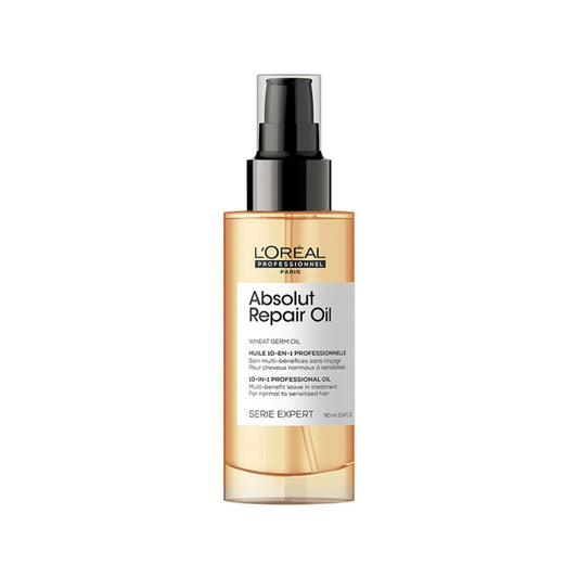 L'Oreal Professionnel Absolut Repair 10-in-1 Multi-Benefit Hair Serum For Dry And Damaged Hair (90ml)