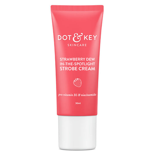 Dot & Key Strawberry Dew In-The-Spotlight Strobe Illuminating Cream + Moisturizer With Hyaluronic Pearl Pink (30ml)