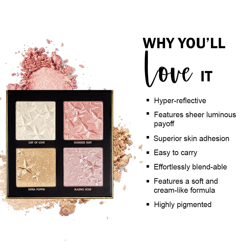 Forever 52 Desert Glow 4 Color Highlighter Palette - DGH003 (5.3 g)