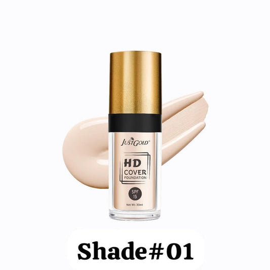 Just Gold HD Cover Foundation SPF 15 – 30ml