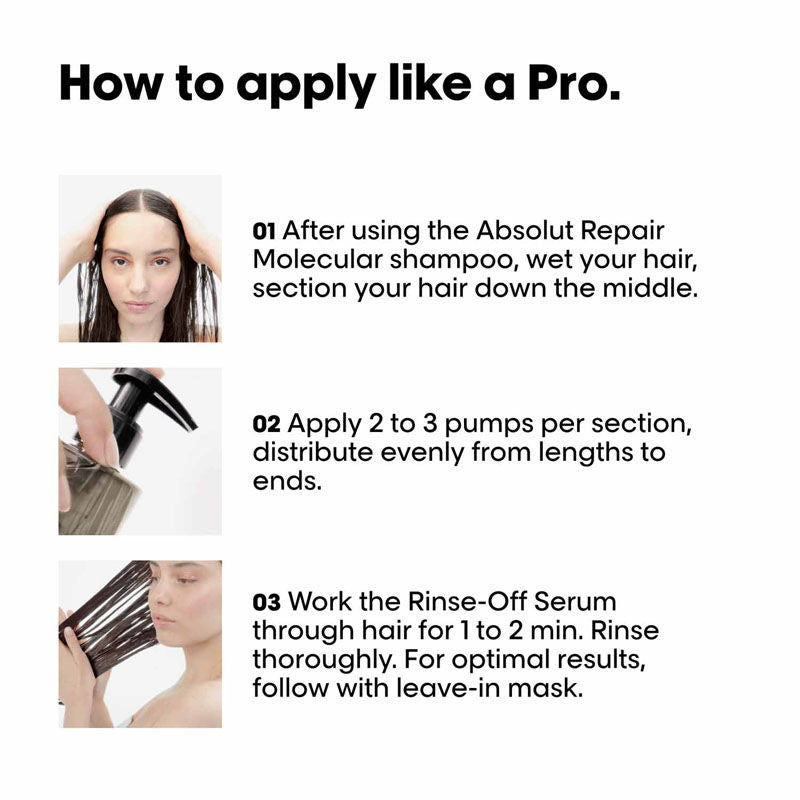 L'Oreal Professionnel Absolut Repair Molecular Deep Repair Rinse-Off Serum For Very Damaged Hair (250ml)