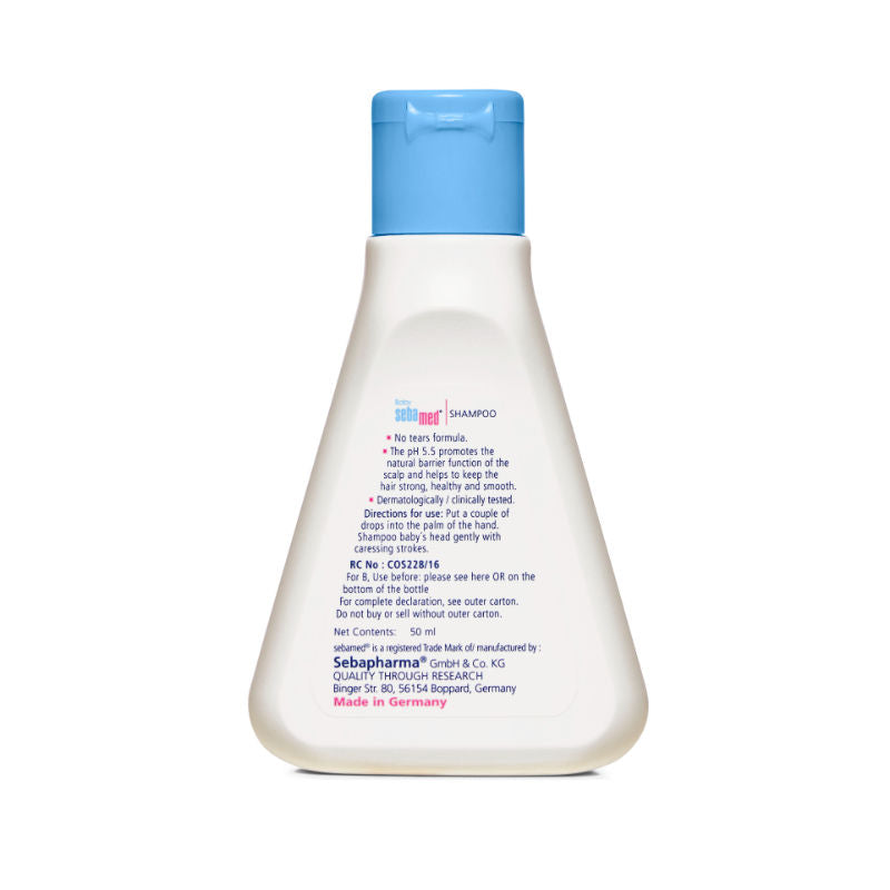 Sebamed Baby Shampoo, PH 5.5, Camomile, Natural Moisturiser, No Tears Formula, For Delicate Scalp (50ml)