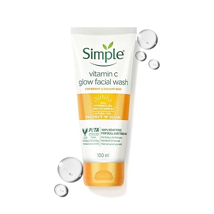Simple Protect N Glow Vitamin C Facial Wash (100ml)