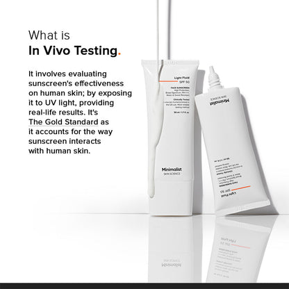 Minimalist Liquid Fluid SPF 50 Face Sunscreen – Lightweight & Non-Greasy (50ml)