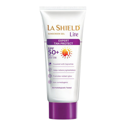 La Shield Lite SPF 50 PA+++ Mineral Sunscreen Gel | Reduces Pigmentation & Dark Spots (50g)