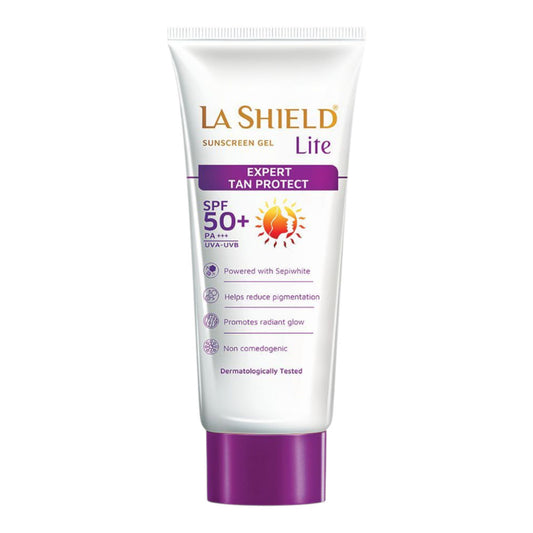 La Shield Lite SPF 50 PA+++ Mineral Sunscreen Gel | Reduces Pigmentation & Dark Spots (50g)