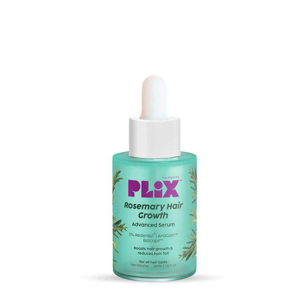 Plix Rosemary Advanced Hair Growth Serum | Reduces Hair Fall & Promotes Hair Growth (30ml)