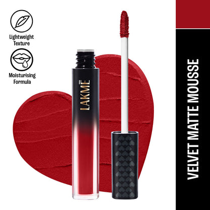 Lakme Xtraordin-Airy Velvet Matte Lip Mousse - 302 Cocoa Sin 4.6g