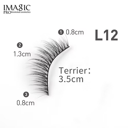 IMAGIC Professional Handmade 3D Eyelashes – Natural & Soft L12