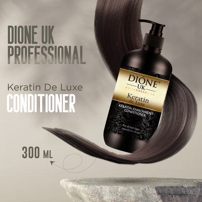 Dione UK Keratin De Luxe Conditioner – Keratin Enriched Hair Repair 300 ml