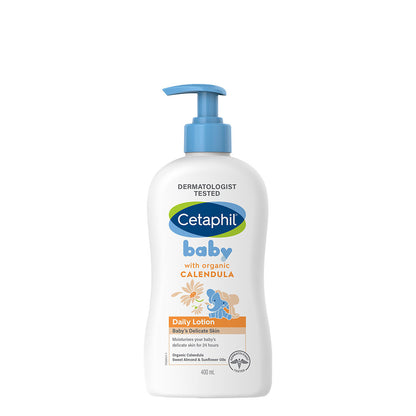 Cetaphil Baby Daily Lotion With Organic Calendula For Baby's Delicate Skin (400ml)