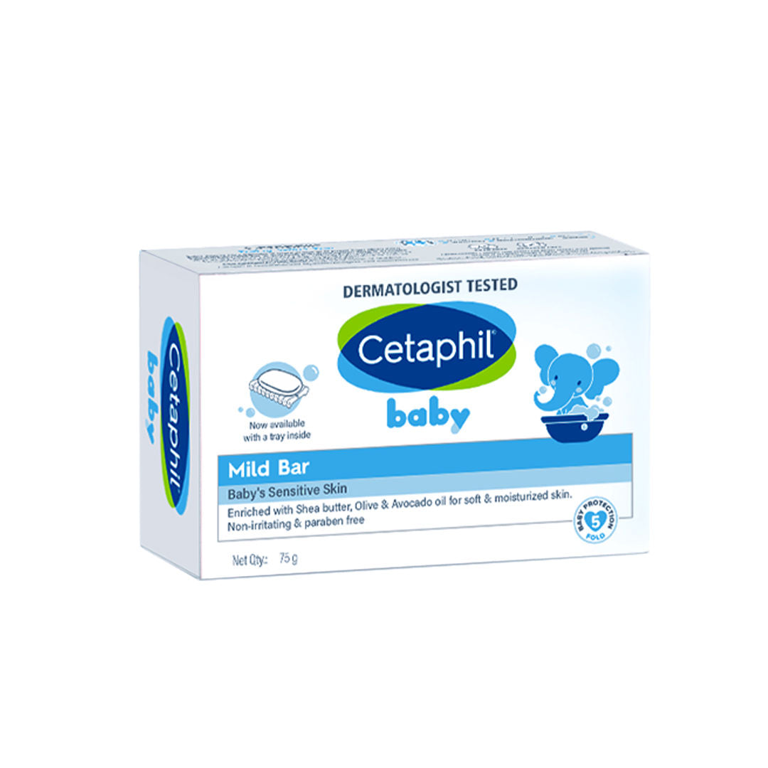 Cetaphil Baby Mild Bar – Gentle Cleansing for Baby’s Skin (100g)