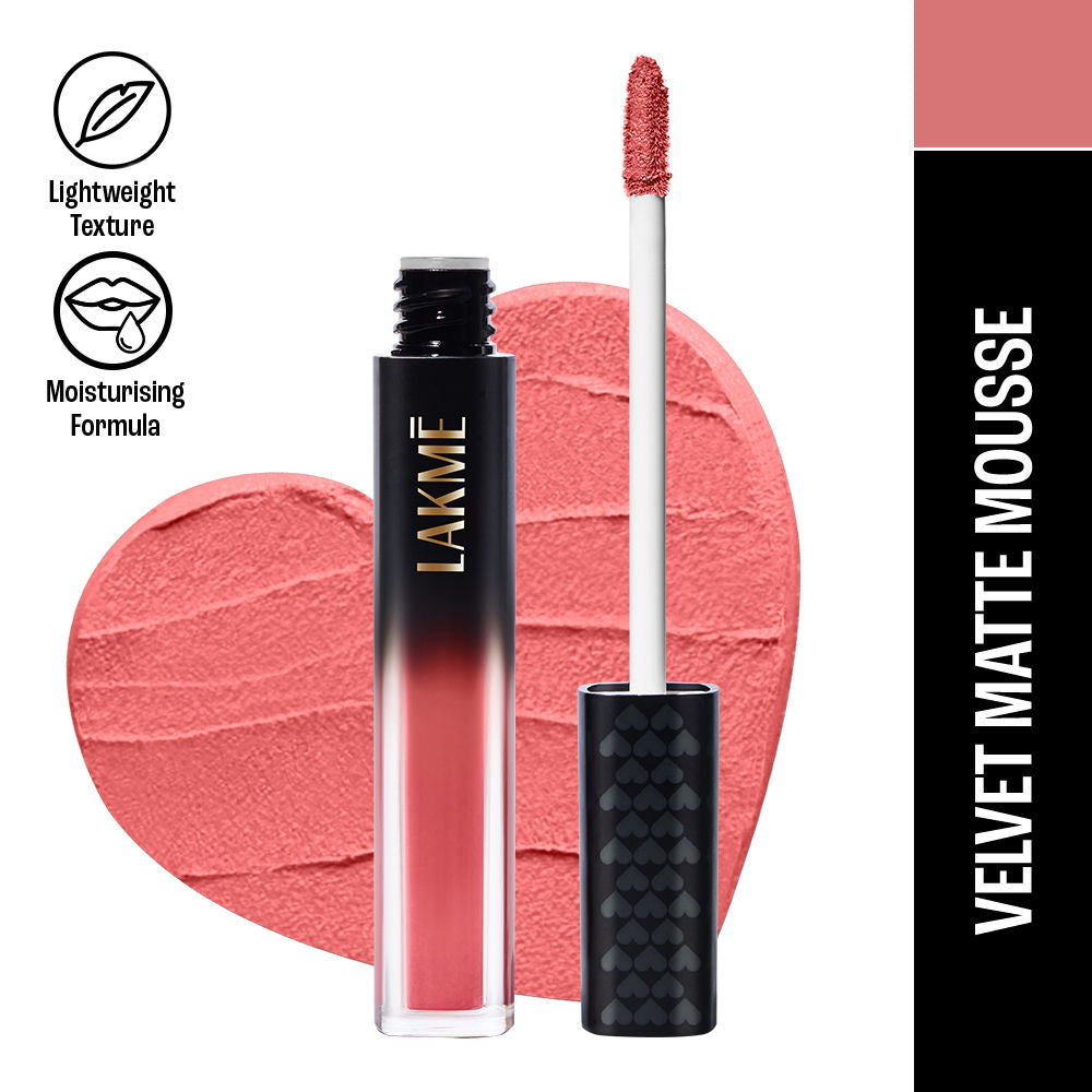 Lakme Xtraordin-Airy Velvet Matte Lip Mousse - 301 Nude Sensation 4.6g