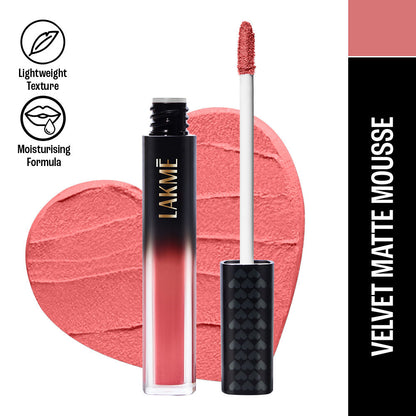 Lakme Xtraordin-Airy Velvet Matte Lip Mousse - 301 Nude Sensation 4.6g