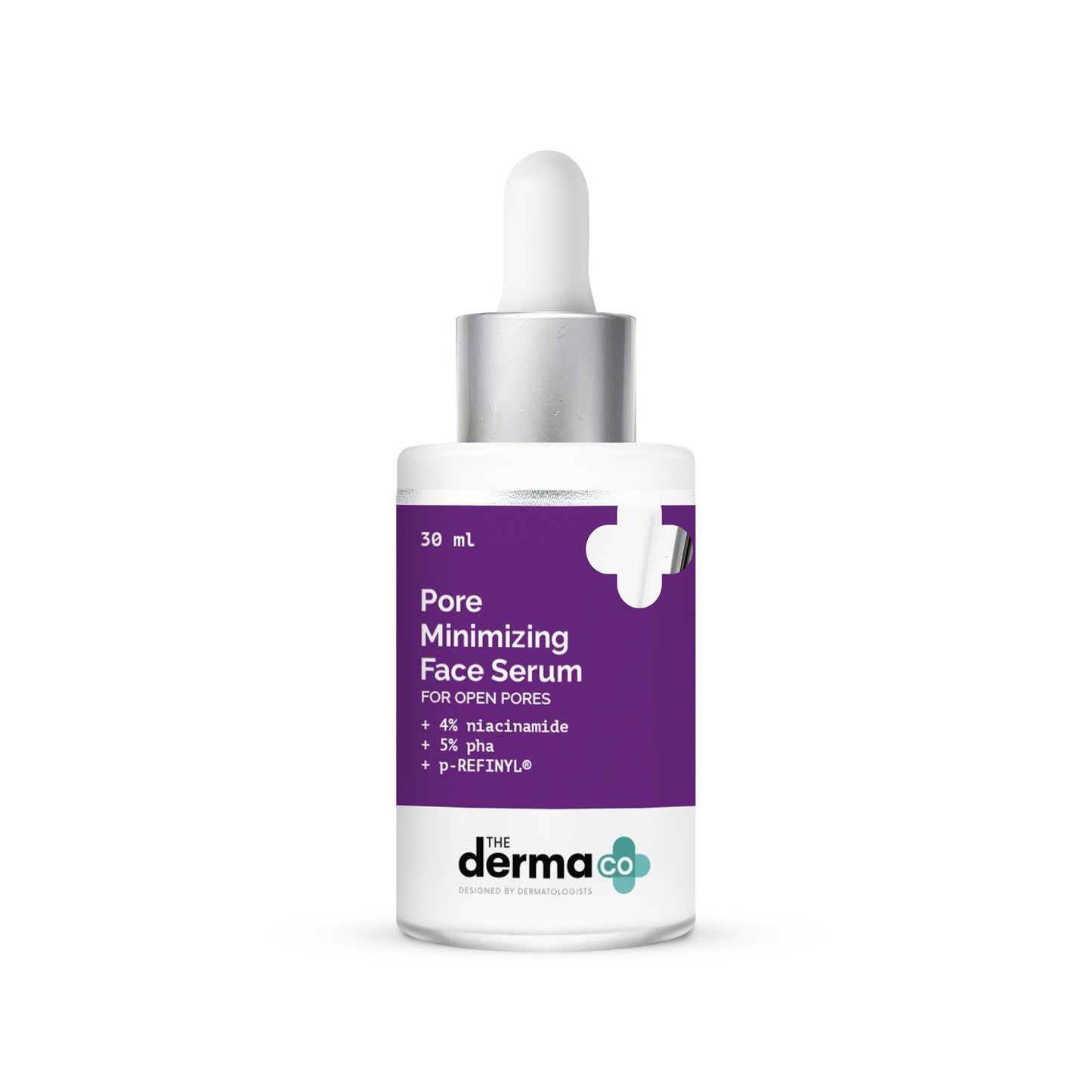 The Derma Co Pore Minimizing Face Serum With 4% Niacinamide, 5% PHA And P-refinyl For Open Pores (30ml)