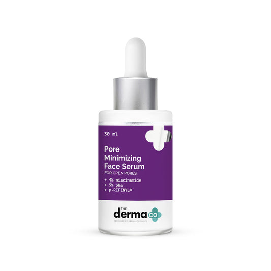 The Derma Co Pore Minimizing Face Serum With 4% Niacinamide, 5% PHA And P-refinyl For Open Pores (30ml)