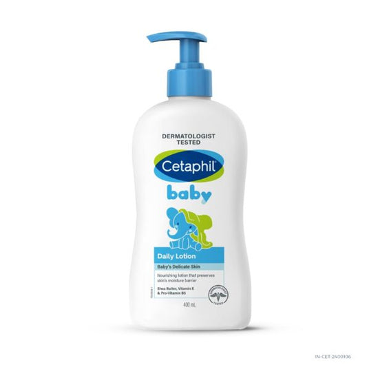 Cetaphil Baby Daily Lotion, Suitable For Baby’s Delicate Skin, Shea Butter And Vitamin E, Dermatologist Tested (400ml)