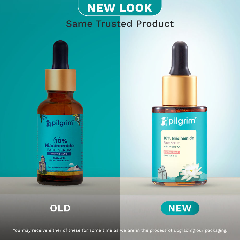 Pilgrim 10% Niacinamide Face Serum with Korean White Lotus – Pore Minimizing & Oil Control (30ml)