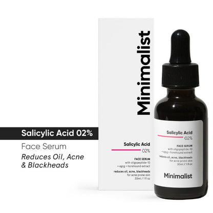 Minimalist Salicylic Acid 2% Face Serum - 30ml | Anti-Acne & Exfoliating Serum (30ml)