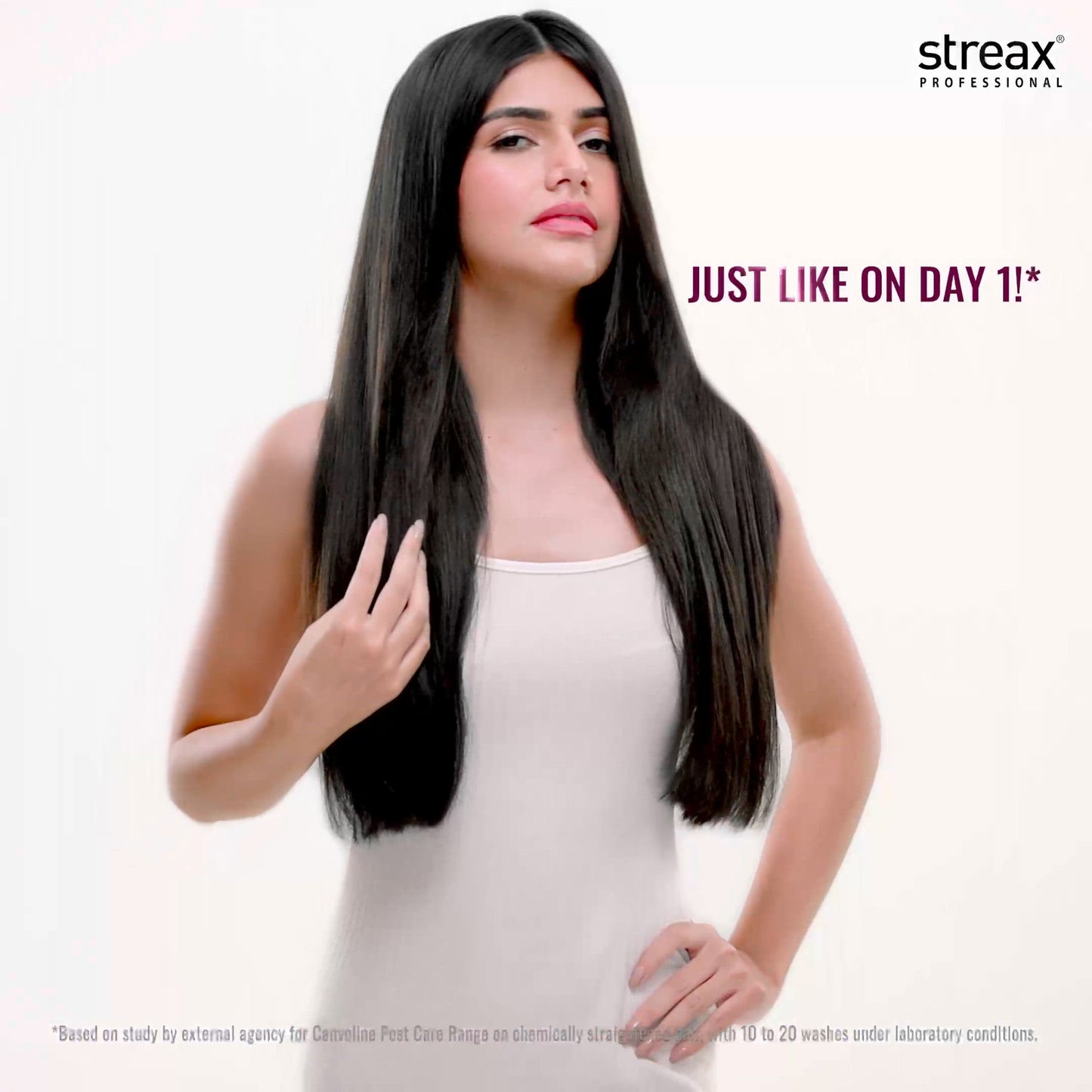 Streax Professional Canvo Line Keratin - Treated & Straightened Hair Shampoo