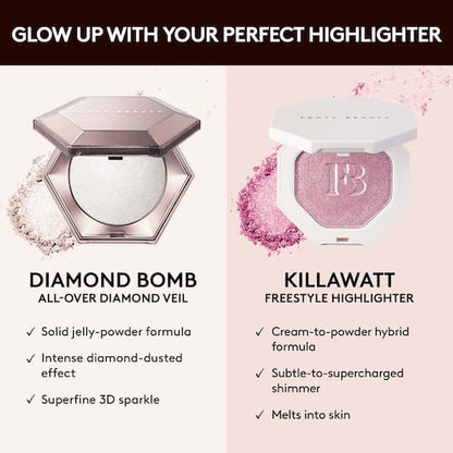 FENTY BEAUTY Diamond Bomb All-Over Diamond Veil (Rose Rave) 8g