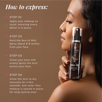 Aflairza Sea-lit Makeup Fixing Spray – All-Day Makeup Lock with a Lightweight Hydrating Finish (100ml)