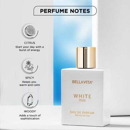 Bellavita White-Oud Eau De Perfume For Unisex (100ml)