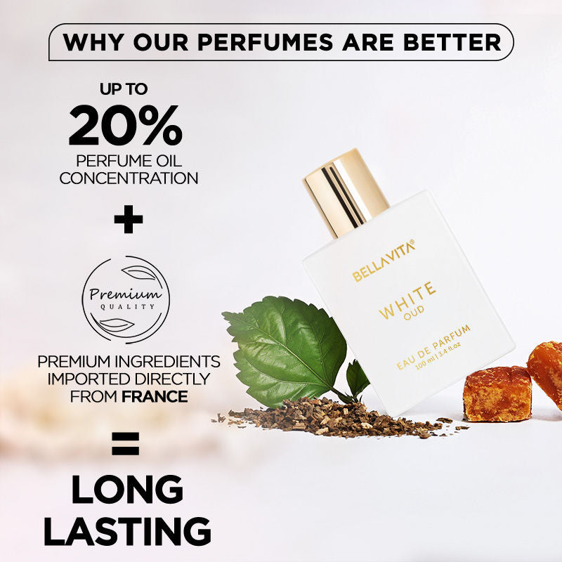 Bellavita White-Oud Eau De Perfume For Unisex (100ml)