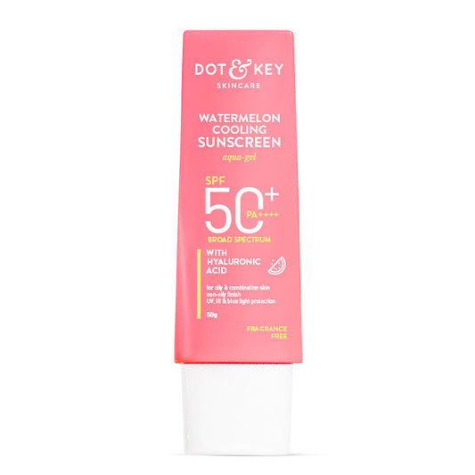 Dot & Key Watermelon Waterlight Sunscreen SPF 50 PA+++ No White Cast For Normal To Oily Skin 80g