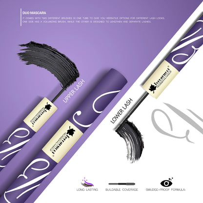Ferrarucci Double-Head Mascara  – Volumizing & Lengthening Waterproof Mascara 8g+8g