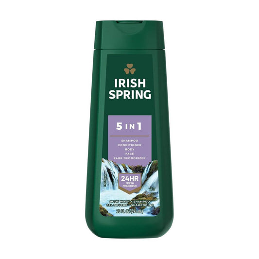 Irish Spring 5-in-1 Body Wash + Shampoo & Conditioner (591ml)