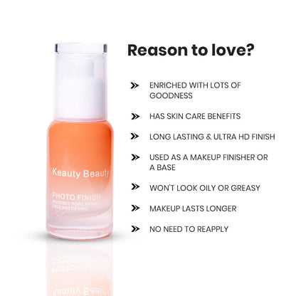 Keauty Beauty Photo Finish Invisible & Mattifying Pore Primer (40ml)