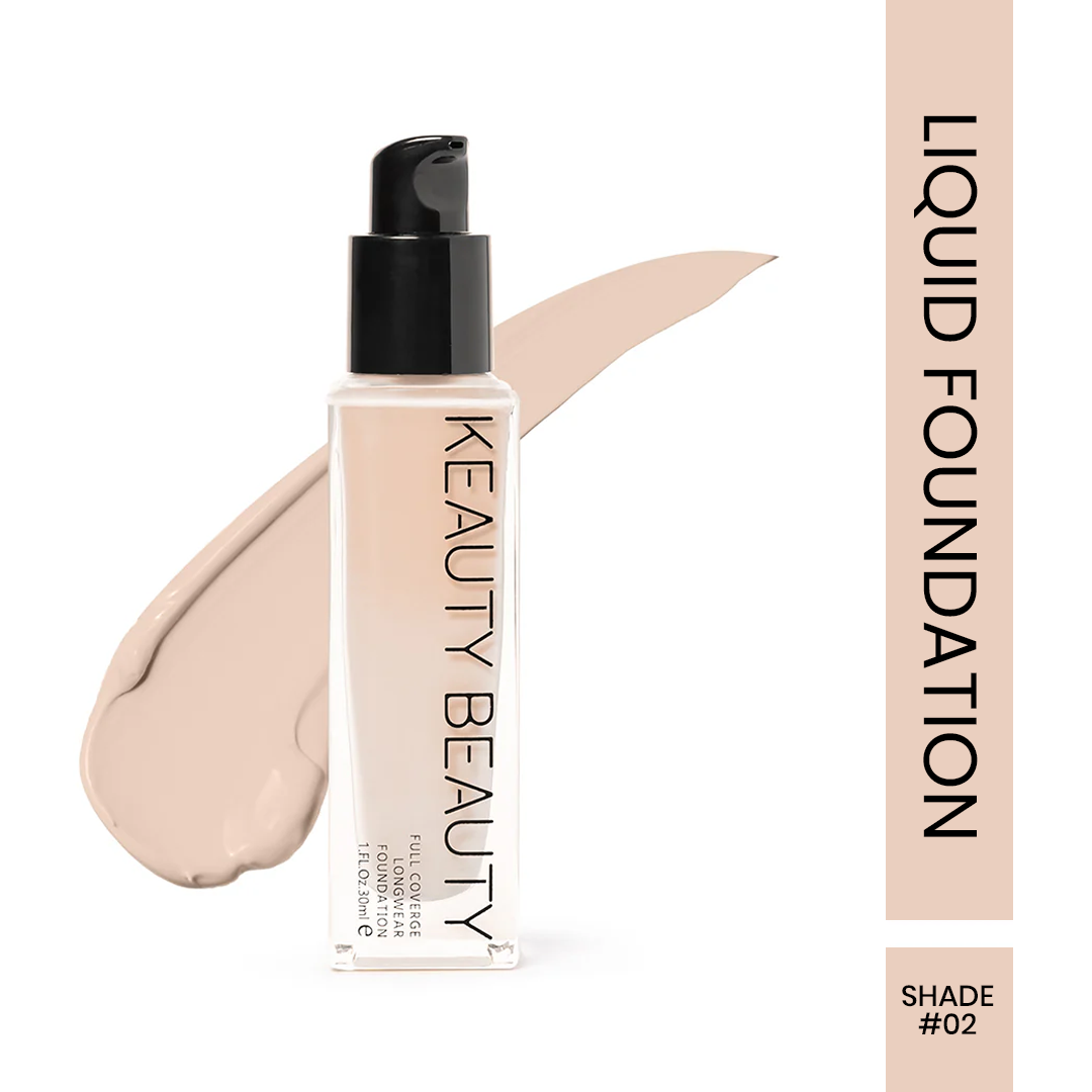 Keauty Beauty Full Coverage Long Wear Foundation - 30ml
