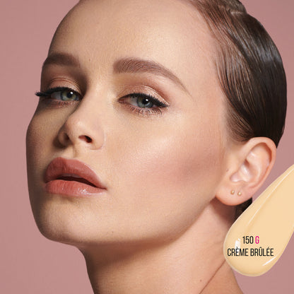 Huda Beauty FauxFilter Luminous Matte Full Coverage Liquid Foundation (Creme Brulee 150G) – 35ml