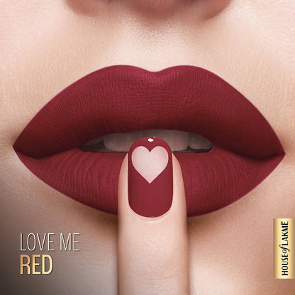 Lakme Xtraordin-Airy Velvet Matte Lip Mousse - Love Me Red 4.6g