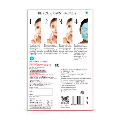 O3+ D-TAN Facial Kit with Peel Off Mask for Tan Removal & Pigmentation | Suitable for All Skin Types (45 g)