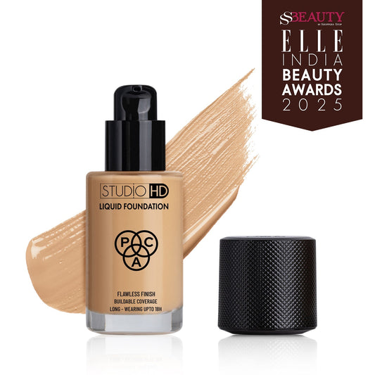 PAC HD Liquid Foundation - Lightweight Dewy Satin Finish, Medium to Buildable Coverage 30ml