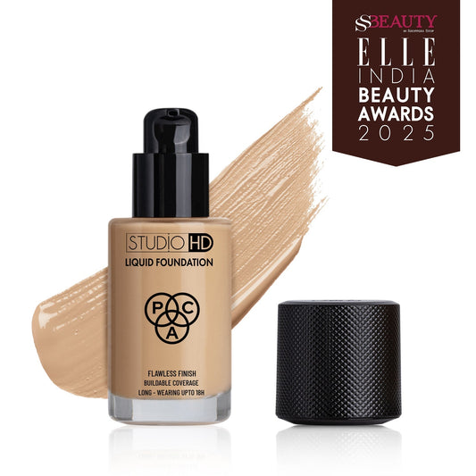 PAC HD Liquid Foundation - Lightweight Dewy Satin Finish, Medium to Buildable Coverage 30ml