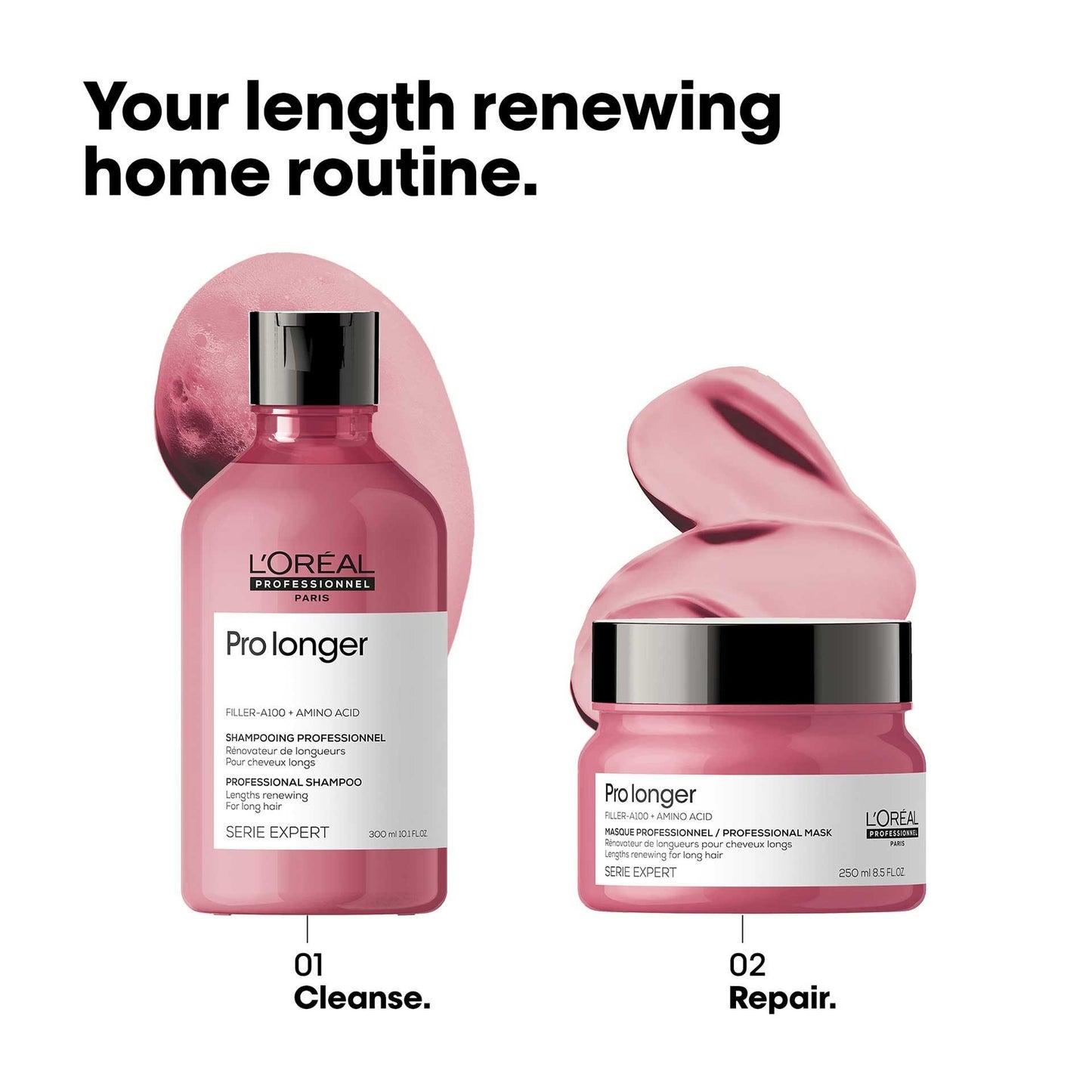 L'Oréal Professionnel Pro Longer Shampoo – For Long Hair & Split Ends (300ml)