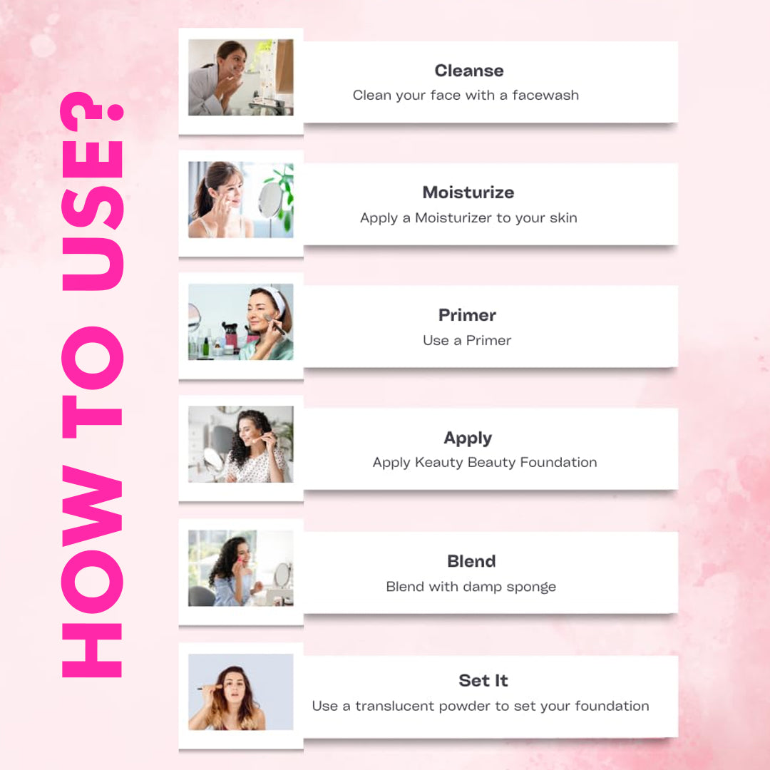 Keauty Beauty Super Stay Full Coverage Foundation - 30ml