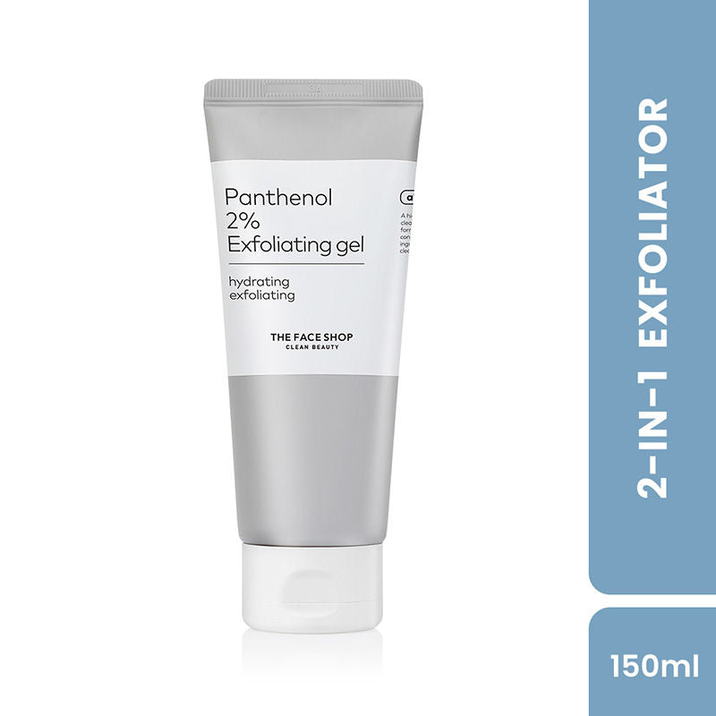 The Face Shop Alltimate Panthenol 2% Exfoliating Gel -Korean Cleansing Scrub with AHA, BHA, LHA, PHA (150ml)