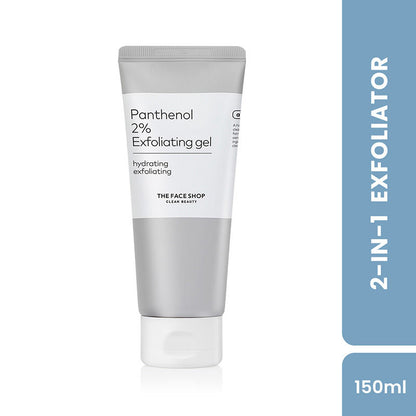 The Face Shop Alltimate Panthenol 2% Exfoliating Gel -Korean Cleansing Scrub with AHA, BHA, LHA, PHA (150ml)