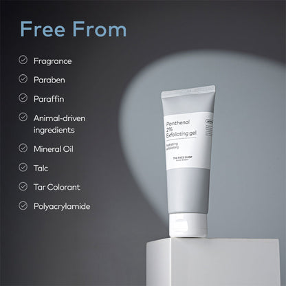 The Face Shop Alltimate Panthenol 2% Exfoliating Gel -Korean Cleansing Scrub with AHA, BHA, LHA, PHA (150ml)