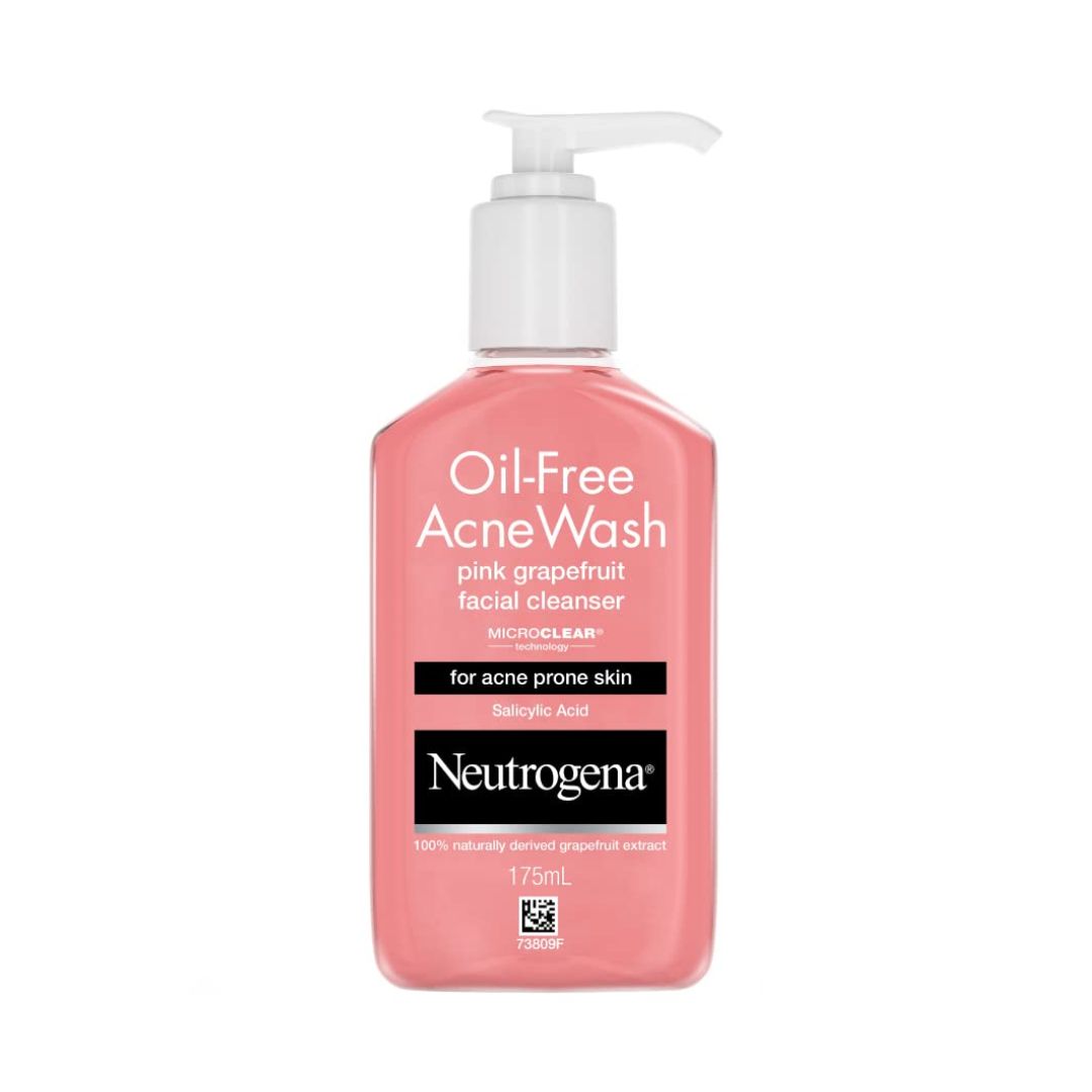 Neutrogena Oil-Free Acne Wash Pink Grapefruit Facial Cleanser – 175ml