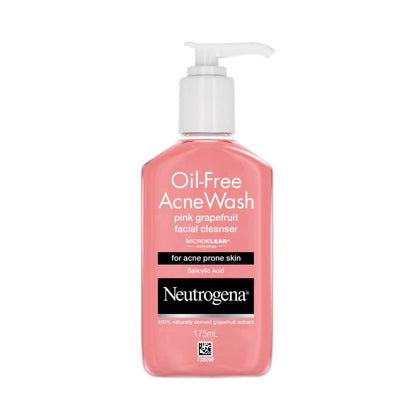 Neutrogena Oil-Free Acne Wash Pink Grapefruit Facial Cleanser – 175ml