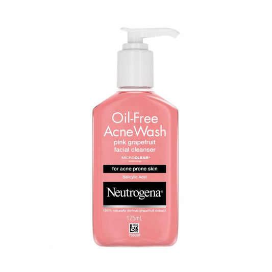 Neutrogena Oil-Free Acne Wash Pink Grapefruit Facial Cleanser – 175ml