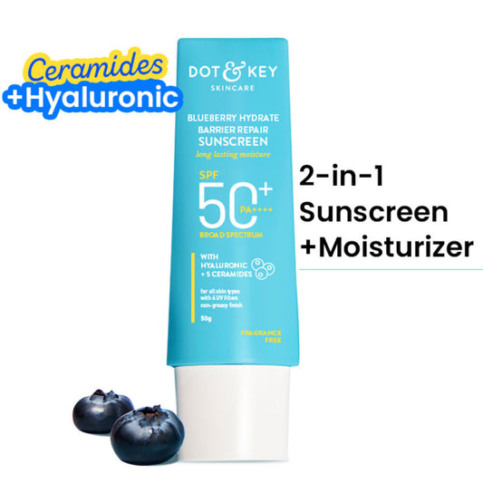 Dot & Key Blueberry Hydrating Barrier Repair Face Sunscreen SPF 50+ PA++++ (50 g)